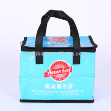 Reusable Large Size Collapsible Non Woven Lamination Insulated Lunch Box Cooler Bag For Snack, Picnic, Promotion, Grocery